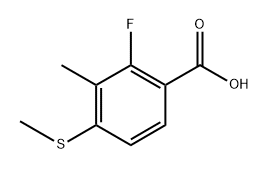 2-Fluoro-3-methyl-4-(methylthio)benzoic acid Structure