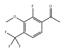 1-(2-Fluoro-3-methoxy-4-(trifluoromethyl)phenyl)ethanone Structure