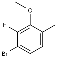 1-bromo-2-fluoro-3-methoxy-4-methylbenzene 구조식 이미지