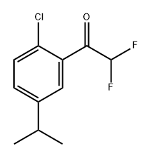 1-(2-Chloro-5-isopropylphenyl)-2,2-difluoroethanone Structure