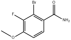 2-bromo-3-fluoro-4-methoxybenzamide Structure