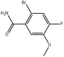 2-Bromo-4-fluoro-5-methoxybenzamide Structure