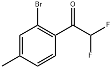 1-(2-Bromo-4-methylphenyl)-2,2-difluoroethanone Structure