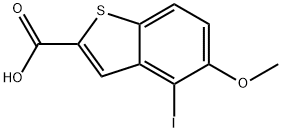 4-Iodo-5-methoxybenzo[b]thiophene-2-carboxylic acid Structure