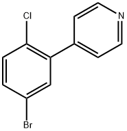 4-(5-Bromo-2-chlorophenyl)pyridine 구조식 이미지