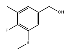 (4-fluoro-3-methyl-5-(methylthio)phenyl)methanol Structure