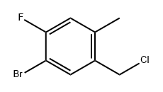 1-bromo-5-(chloromethyl)-2-fluoro-4-methylbenze
ne
C Structure