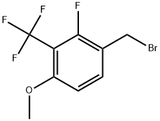 1-(Bromomethyl)-2-fluoro-4-methoxy-3-(trifluoromethyl)benzene Structure