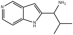 2-methyl-1-(1H-pyrrolo[3,2-c]pyridin-2-yl)propan-1-amine Structure