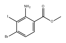 Methyl 2-amino-4-bromo-3-iodobenzoate Structure