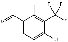 2-fluoro-4-hydroxy-3-(trifluoromethyl)benzaldehyde Structure