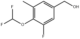 4-(Difluoromethoxy)-3-fluoro-5-methylbenzenemethanol Structure