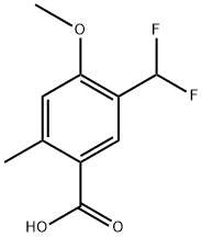 5-(difluoromethyl)-4-methoxy-2-methylbenzoic acid Structure