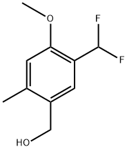 (5-(difluoromethyl)-4-methoxy-2-methylphenyl)methanol Structure