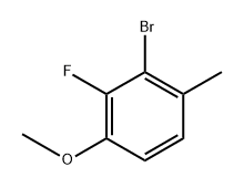 2-bromo-3-fluoro-4-methoxy-1-methylbenzene Structure