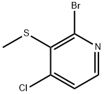 2-Bromo-4-chloro-3-(methylthio)pyridine Structure