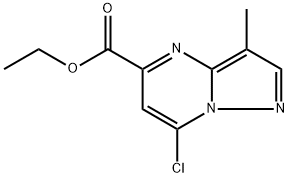 ethyl 7-chloro-3-methylpyrazolo[1,5-a]pyrimidine-5-carboxylate Structure