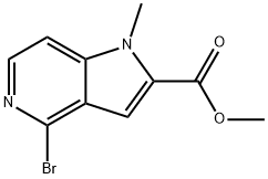 methyl 4-bromo-1-methyl-1H-pyrrolo[3,2-c]pyridine-2-carboxylate Structure