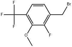 1-(Bromomethyl)-2-fluoro-3-methoxy-4-(trifluoromethyl)benzene Structure