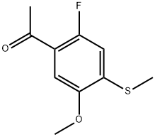 1-[2-Fluoro-5-methoxy-4-(methylthio)phenyl]ethanone Structure