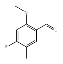 4-Fluoro-5-methyl-2-(methylthio)benzaldehyde Structure
