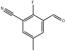 2-Fluoro-3-formyl-5-methylbenzonitrile Structure