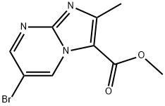 methyl 6-bromo-2-methylimidazo[1,2-a]pyrimidine-3-carboxylate Structure