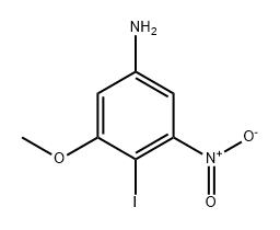 4-iodo-3-methoxy-5-nitroaniline Structure