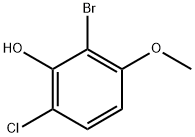 2-Bromo-6-chloro-3-methoxyphenol Structure