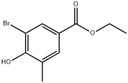 Ethyl 3-bromo-4-hydroxy-5-methylbenzoate Structure