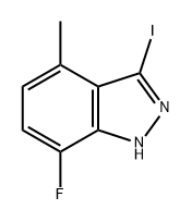7-fluoro-3-iodo-4-methyl-1H-indazole Structure