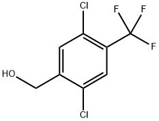 (2,5-dichloro-4-(trifluoromethyl)phenyl)methanol Structure