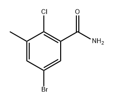 5-bromo-2-chloro-3-methylbenzamide Structure