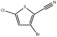 3-Bromo-5-chlorothiophene-2-carbonitrile 구조식 이미지