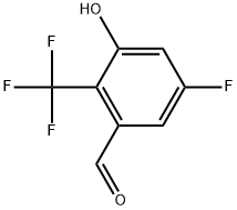 5-fluoro-3-hydroxy-2-(trifluoromethyl)benzaldehyde Structure