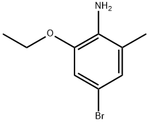 4-Bromo-2-ethoxy-6-methylaniline Structure