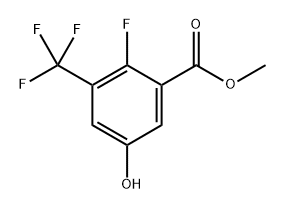 methyl 2-fluoro-5-hydroxy-3-(trifluoromethyl)benzoate 구조식 이미지