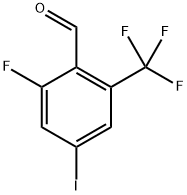 2-fluoro-4-iodo-6-(trifluoromethyl)benzaldehyde Structure