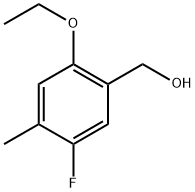 (2-Ethoxy-5-fluoro-4-methylphenyl)methanol Structure