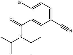 2-Bromo-5-cyano-N,N-bis(1-methylethyl)benzamide Structure