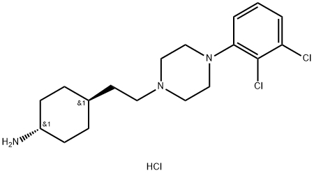 (1R,4R)-4-(2-(4-(2,3-Dichlorophenyl)piperazin-1-yl)ethyl)cyclohexanamine Hydrochloride 구조식 이미지