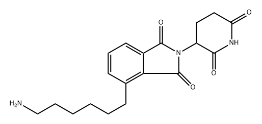 4-(6-aminohexyl)-2-(2,6-dioxopiperidin-3-yl)isoindoline-1,3-dione 구조식 이미지