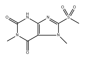 1,7-Dimethyl-8-(methylsulfonyl)-1H-purine-2,6(3H,7H)-dione Structure