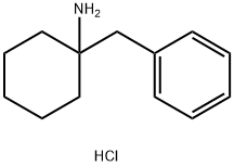 Cyclohexanamine, 1-(phenylmethyl)-, hydrochloride (1:1) Structure