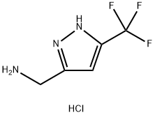 [5-(trifluoromethyl)-1H-pyrazol-3-yl]methanamine dihydrochloride 구조식 이미지