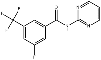 3-Fluoro-N-2-pyrimidinyl-5-(trifluoromethyl)benzamide Structure