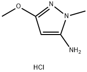 3-methoxy-1-methyl-1H-pyrazol-5-amine hydrochloride Structure