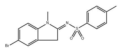 N-(5-bromoindolin-2-ylidene)-4-methylbenzenesulfonamide 구조식 이미지