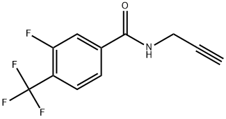 3-Fluoro-N-2-propyn-1-yl-4-(trifluoromethyl)benzamide Structure