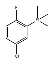 (5-Chloro-2-fluorophenyl)trimethylsilane Structure